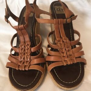 Dolce Vita (dv) wedge heels, brown, 10
